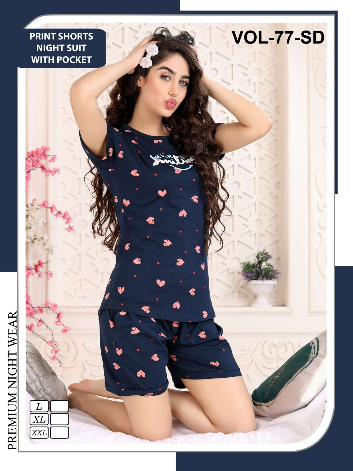 Vol 77 Sd By Fashion Talk Western Short Night Suit Catalog